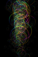 bubbles Fractal. Abstract background element
