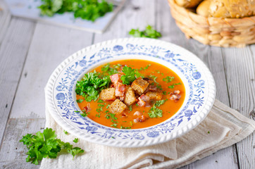Delicious goulash soup
