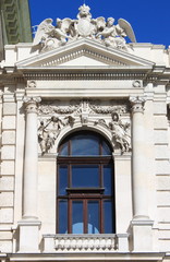 Renaissance window in Vienna, Austria