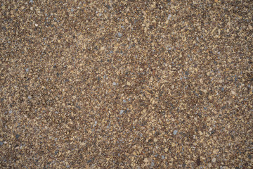 Fine gravel filling layer on a path