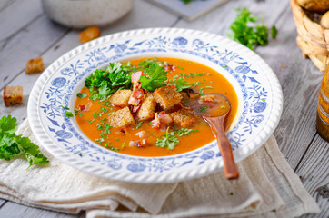 Delicious goulash soup
