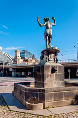Fototapeta premium Friedrich-List-Platz, Hauptbahnhof, Seevorstadt, Südvorstadt - Stadt Dresden, Sachsen