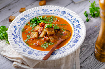 Delicious goulash soup