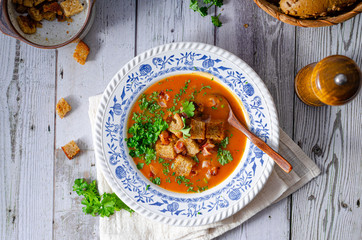 Delicious goulash soup