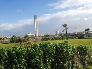 Beautiful view of the big mosque of algiers
