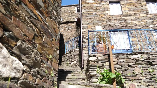 historical stone village Piod&atilde;o Portugal fish eye 4k