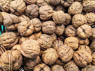  Harvest of dried nuts, very nutritious fruit