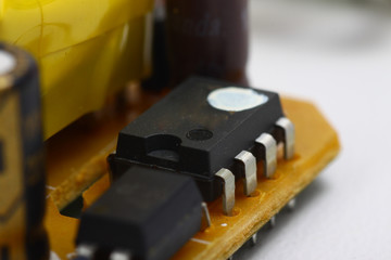 Electronic parts / components on a printed circuit board / PCB