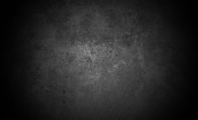 Old wall texture cement dark black gray  background abstract grey color design are light with white gradient background.