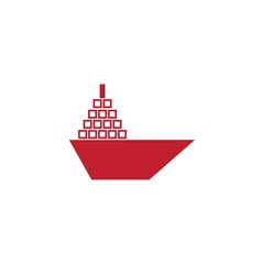 Boat logo template icon design
