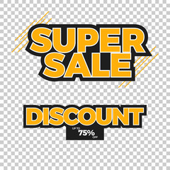 Black friday sale label sticker design. Sale design element for promotion