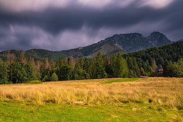 Giewont mountain massif in the Tatra Mountains of Poland.
