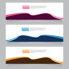 Fototapeta premium Vector abstract design web banner template. Web Design Elements - Header Design. Abstract geometric web banner template on grey background.Modern banner.