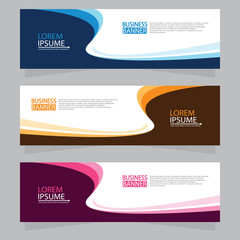 Vector abstract design web banner template. Web Design Elements - Header Design. Abstract geometric web banner template on grey background.Modern banner.