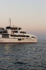 Fototapeta na wymiar Cruise ship at Baku pier