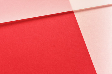 赤とピンクの紙