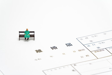 Fototapeta premium 離婚届（令和対応）