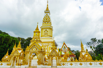 08/10/2019:Nakonphanom, thailand:phra-tha-tum-rukkha-nakhon (Pagoda) Located at wat phra-tha-tum-rukkha-nakhon (Temple) landmark of nakonphanom province in thailand.