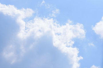 The nature of blue sky with cloud in the morning.