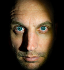 Fototapeta premium portrait of man with blue eyes