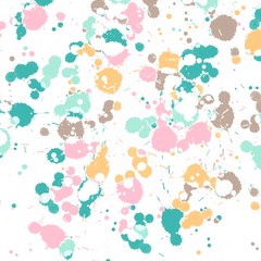 Paint splat. or Colorful paint splatters.Paint splashes set.-illustration.