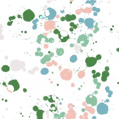 Paint splat. or Colorful paint splatters.Paint splashes set.-illustration.