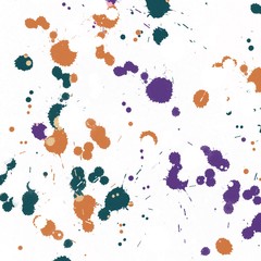 Paint splat. or Colorful paint splatters.Paint splashes set.-illustration.