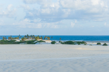 Fototapeta premium Beautiful view of Mangue Seco in Bahia, small fisherman's beach