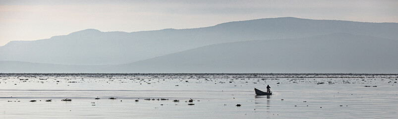 Boat on Lake Chapala, Jalisco, Mexico