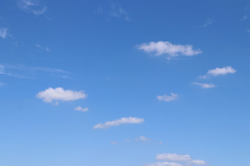 blue sky with white clouds