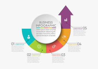 Business circle. timeline infographic icons designed for abstract background template milestone element modern diagram process technology digital marketing data presentation chart Vector