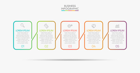 Business data visualization. timeline infographic icons designed for abstract background template milestone element modern diagram process technology digital marketing data presentation chart Vector