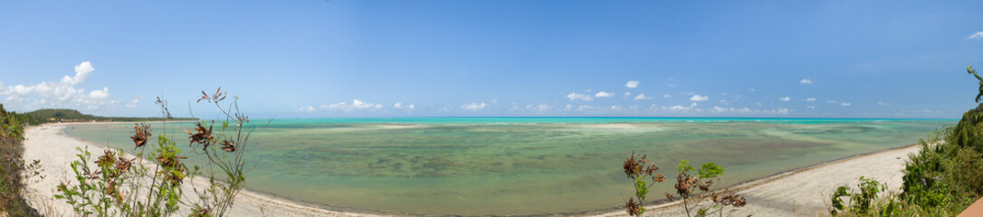 Gorgeous view of Maragogi beach with its crystal clear blue wate