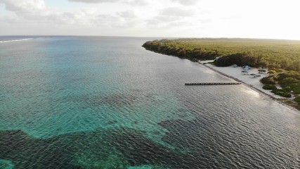 Easter District of Cayman Islands beach with board walk