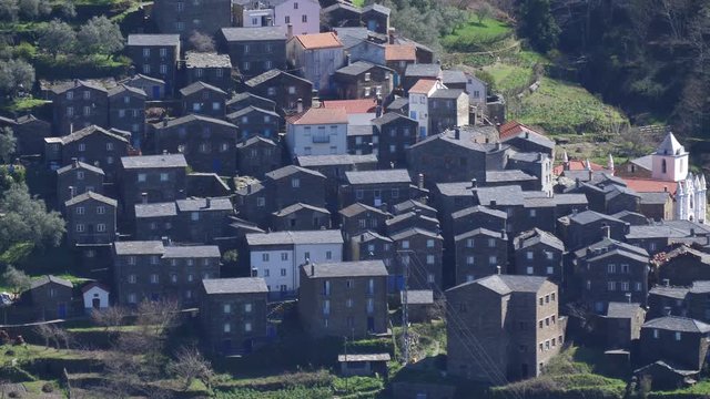 historical stone village Piod&atilde;o Portugal 4k