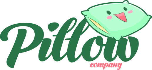 Cute and funny logo for pillow store or company