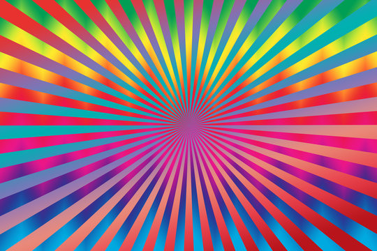 An abstract sunburst tie dye background image.