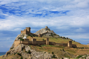 Fototapeta na wymiar Consul Castle of the Genoese Fortress in Sudak, Crimea