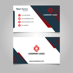 Simple modern business card template 
