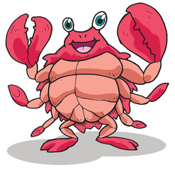 Cute  Crab Vector Illustration