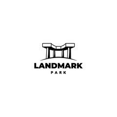 Landmark monument simple logo design