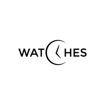 Watches logotype simple creative design