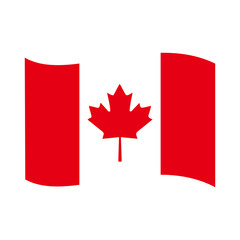 Fototapeta na wymiar Canada flags icon vector design symbol