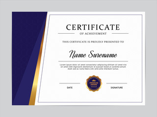 A4 Diploma Certificate