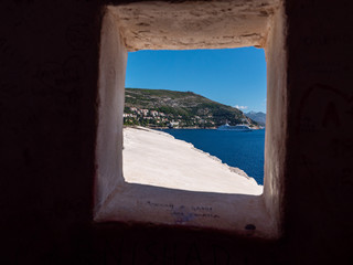 Tourists visit Dubrovnik Old Town on the Adriatic Coast, Croatia