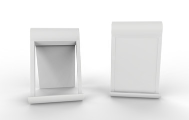 Desktop Cell Phone Stand Tablet Stand, Aluminum Stand Holder for Mobile Phone. 3d illlistration