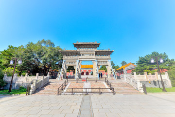 Qingzhaoling construction in zhaoling park, Zhao Mausoleum park, shenyang, liaoning, China.