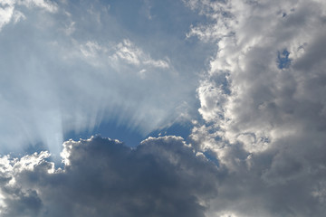 blue sky with clouds