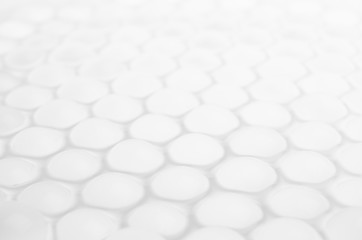White transparent polygons as concept abstract background.