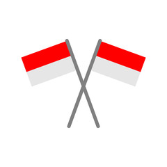 Indonesia flags icon vector design symbol